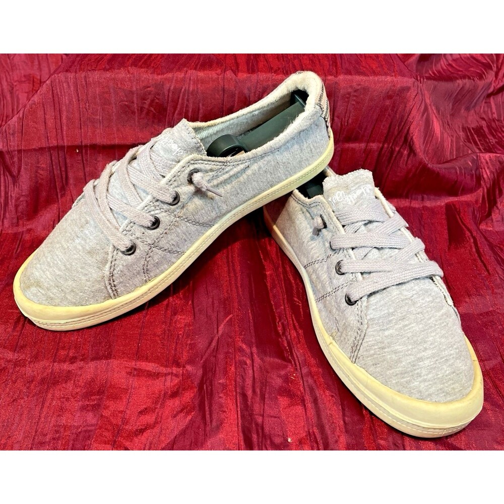 Women's Jelly Pop Gray Heather Jersey Casual Shoes sz 9